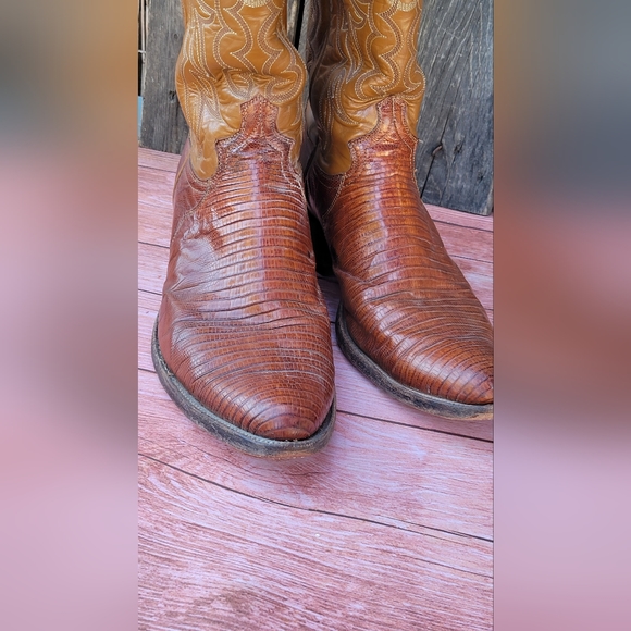 Vintage Justin Teju Lizard Boots - Picture 3 of 12